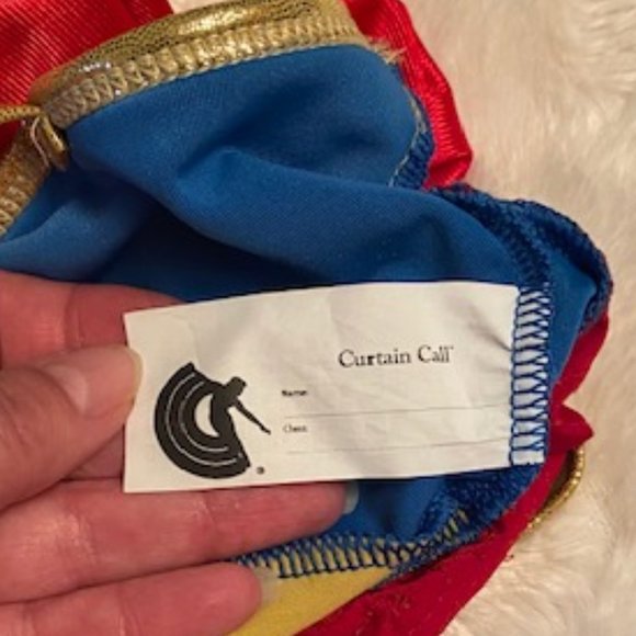 Curtain Call Super Hero Super Girl Dance Halloween Costume Size Small - Picture 10 of 13